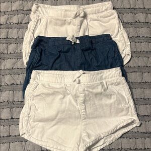 Toddler girls White Casual Shorts